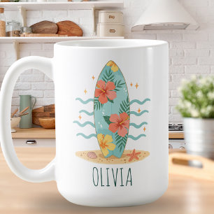 Mug Surfer tropical - Hibiscus Dreams