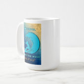 Mug Surfergirl - Attrape la vague (Devant gauche)