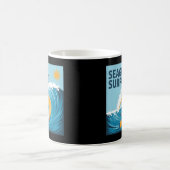 Mug Surfeur d'hiver Mouette, Surf de Mouette (Centre)