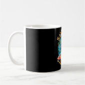 Mug Surfeur Saurus T-rex Dinosaures Surfant Cavalier D (Gauche)