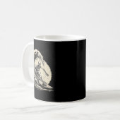 Mug Surfeur squelette Vintage Surf Big Wave Drôle (Devant gauche)