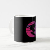 Mug Surfeur Surf Rétro Coucher de Soleil (Devant gauche)