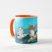 Mug Surfing Cats (Devant gauche)