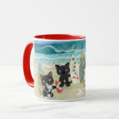 Mug Surfing Cats on the beach (Devant gauche)