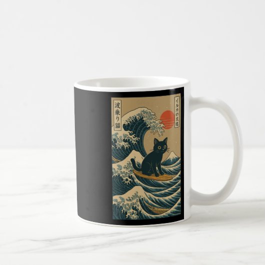 Mug Surfing des chats japonais (Droite)