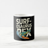 Mug Surfosaurus Rex Dinosaure de surf drôle  (Centre)