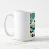 Mug Surf's Up Retro Wave Design Classic California (Gauche)