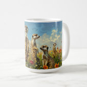 Mug Suricates dans les fleurs (Devant droit)