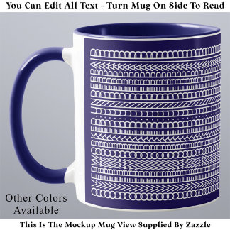 Mug Surmené Sous-payé Drôle Moderne Message Caché