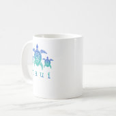 Mug Surmonter la dureté Maui - Hawaii Tortues de mer H (Devant gauche)