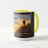 Mug Surmonter les difficultés un jour à la fois (Devant droit)