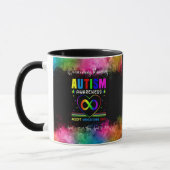 Mug Surmonter les obstacles Sensibilisation sur l'auti (Gauche)