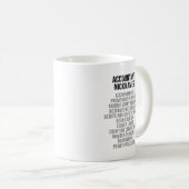 Mug Surnoms de comptable (Devant droit)