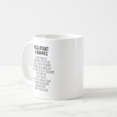 Mug Surnoms de comptable (Devant gauche)
