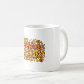 Mug Surpenseur Professionnel Drôle Rétro (Devant droit)