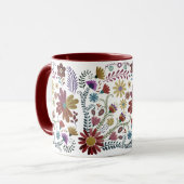 Mug Surprise de fleurs tropicales (Devant gauche)