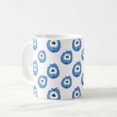 Mug Surprised Blue Sneezie Patterned (Devant gauche)
