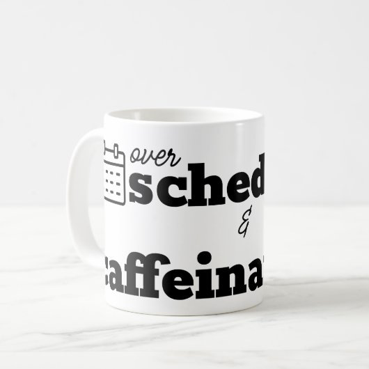 Mug Surprogrammé et sous la caféine (Devant gauche)