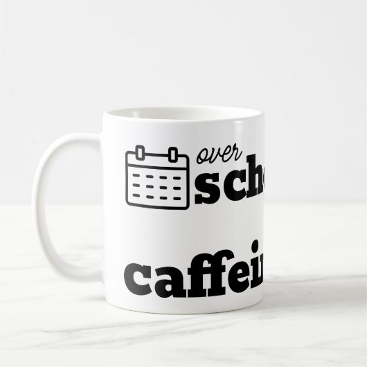 Mug Surprogrammé et sous la caféine (Gauche)