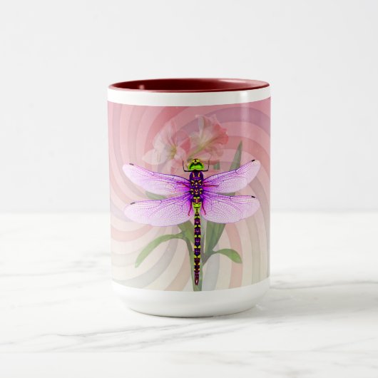 Mug Surreal 60's Theme Dragon Fly (Centre)