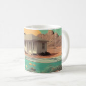 Mug Surreal Desert House with Underwater Reef (Devant droit)