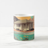 Mug Surreal Desert House with Underwater Reef (Centre)