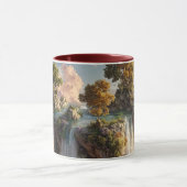 Mug Surreal Floating Cliffs With Waterfalls (Centre)