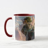 Mug Surreal Floating Cliffs With Waterfalls (Gauche)