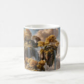 Mug Surreal Floating Islands With Golden Trees (Devant droit)