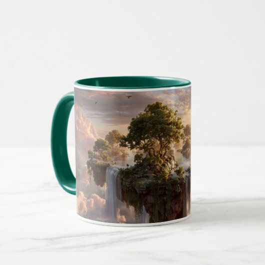 Mug Surreal Floating Islands With Waterfalls (Devant gauche)