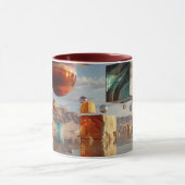 Mug Surreal Floating Spheres And Cubes (Centre)