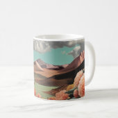 Mug Surreal Floral Mountainscape With Dramatic Clouds (Devant droit)