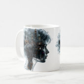 Mug Surreal Mindscape: City within a Woman's Head (Devant gauche)