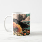 Mug Surreal Mountain Landscape with Planets and Clouds (Gauche)