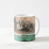 Mug Surreal Ocean and Mountain Landscape with Waves (Devant droit)