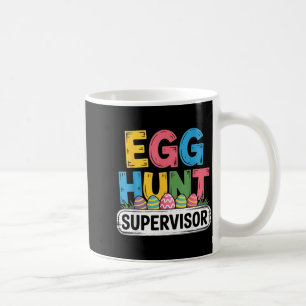 Mug Surveillant de chasse aux œufs lapin de Pâques drô
