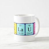 Mug Surveiller le nom de la table périodique (Devant droit)