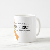 Mug Survivant D5 de cancer de la peau : : Vous êtes (Devant droit)