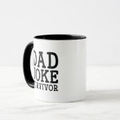 Mug Survivant de blague de papa (Devant gauche)