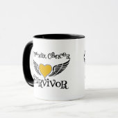 Mug Survivant de Cancer d'annexe (Devant gauche)