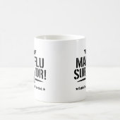 Mug Survivant de la grippe masculine – Testé au combat (Centre)