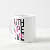 Mug Survivant de la lutte contre le cancer du sein (Devant gauche)