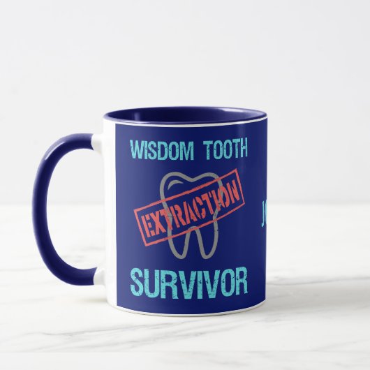 Mug Survivant de l'extraction de dents de sagesse pers (Gauche)