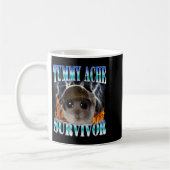 Mug Survivant de mal de ventre Hamster Meme Drôle de d (Gauche)