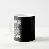 Mug Survivant de mal de ventre Mème de chat drôle  (Devant gauche)