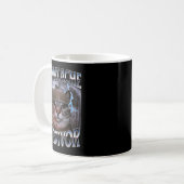 Mug Survivant de mal de ventre Mème de chat drôle Surv (Devant gauche)
