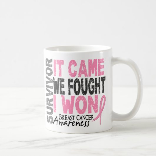 Mug Survivant du cancer du sein Il est arrivé que nous (Droite)