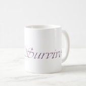 Mug Survivant rose de ruban (Devant droit)