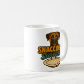 Mug "Survivant SNACCIDENT" Drôle chien de boîte (Devant droit)