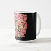 Mug Survivre par pure rancœur Squelette Rétro (Devant droit)